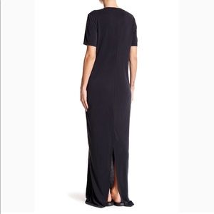 Bella Luxx Suede Jersey T-shirt maxi dress